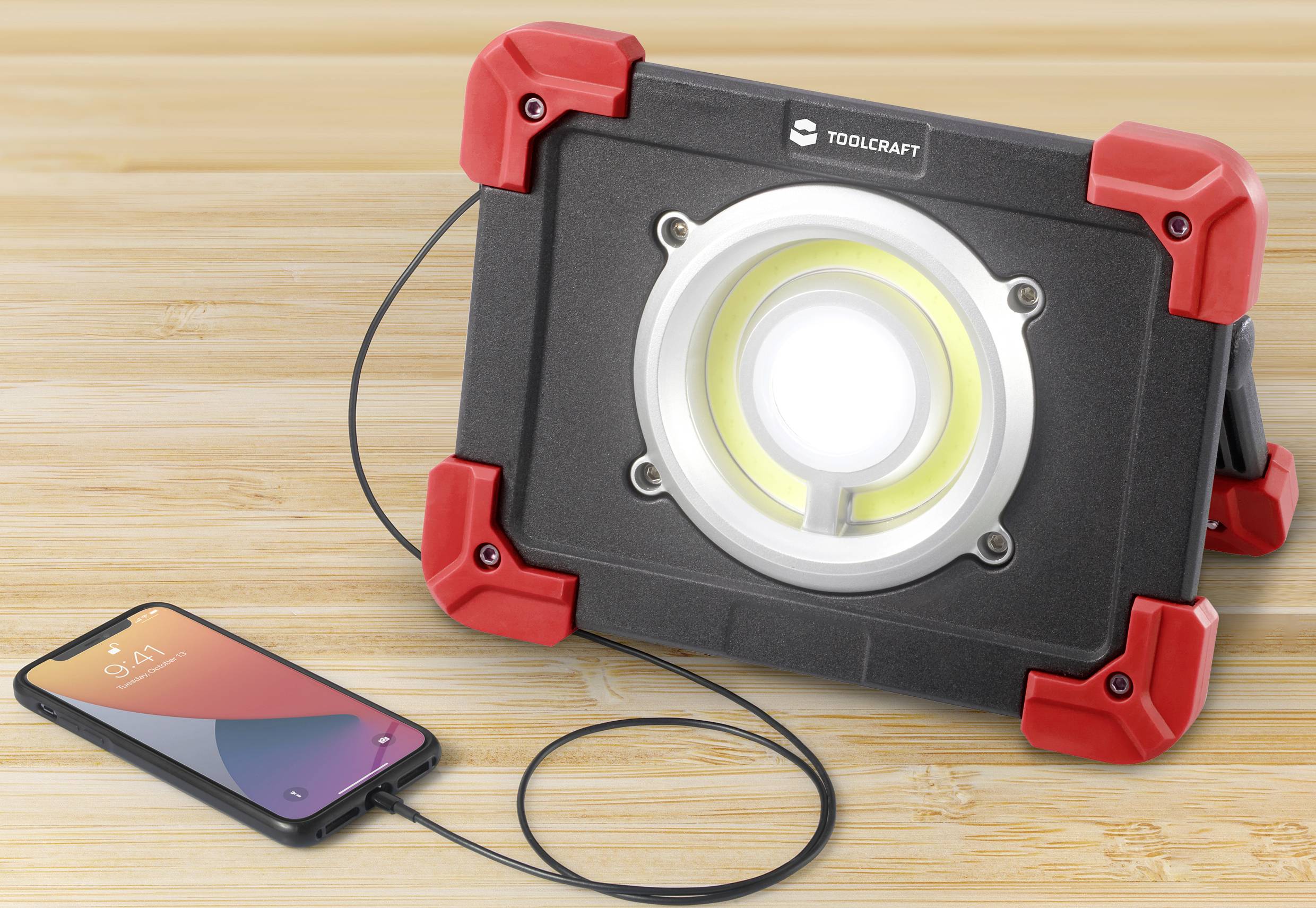 TOOLCRAFT TO-6687735 LED Arbeitsleuchte akkubetrieben 20W 2500lm