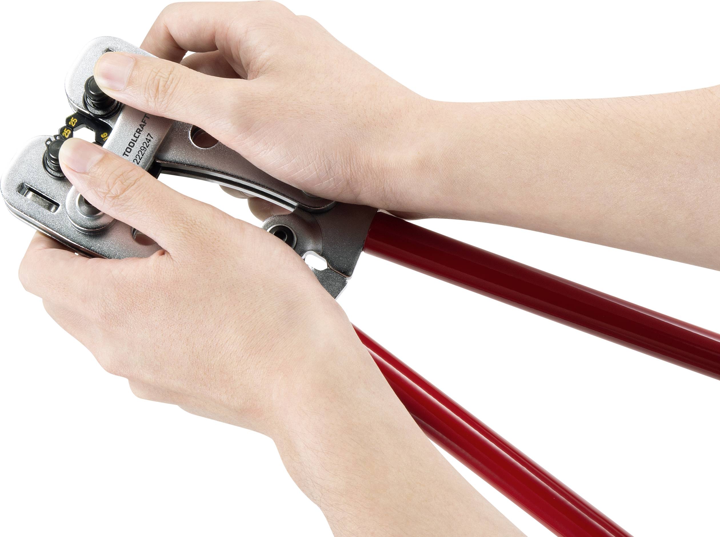 TOOLCRAFT TO-6687741 Crimpzange 1 Stück 6 bis 50mm²