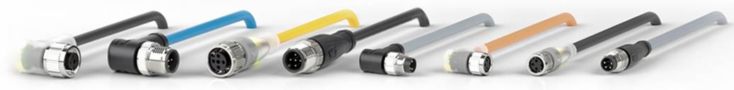 Pepperl+Fuchs 039008 Sensor-/Aktor-Steckverbinder, konfektioniert M12 Stecker, gewinkelt 2.00m Polzahl Sensoren: 4 1St.