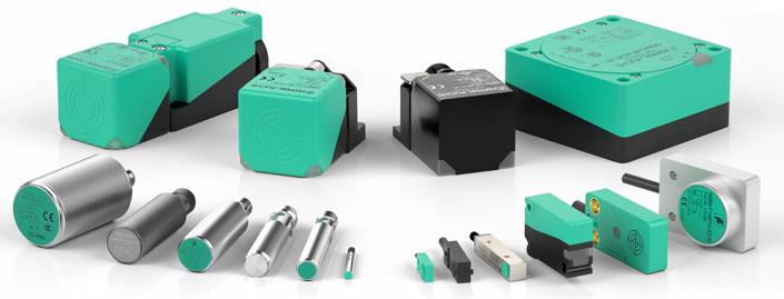 Verschiedene induktive Näherungsschalter in unterschiedlichen Formen und Größen, geeignet für industrielle Automatisierungsanwendungen.