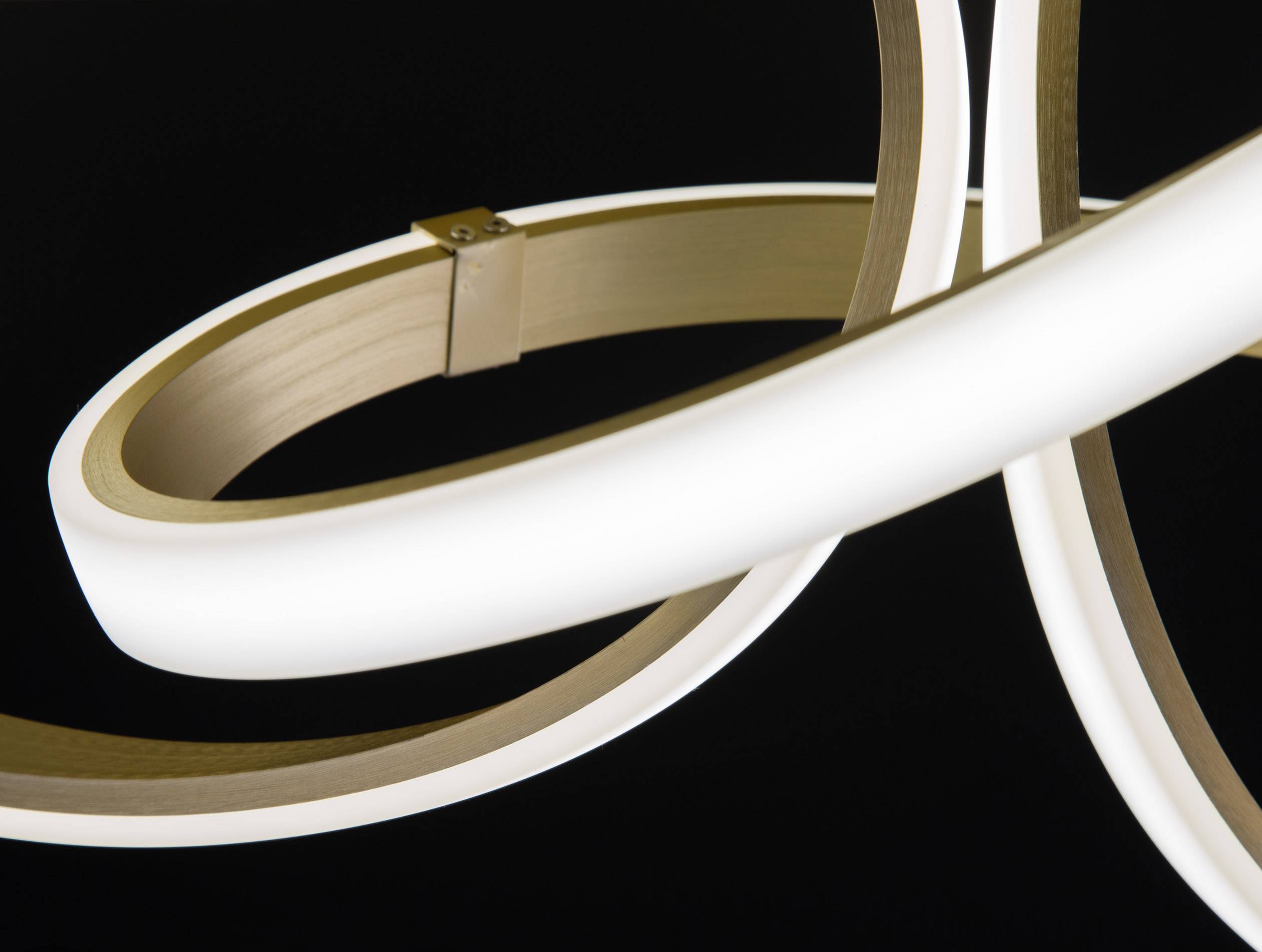 WOFI 9134.02.14.9000 Indigo 2flg LED-Deckenleuchte Gold (matt)