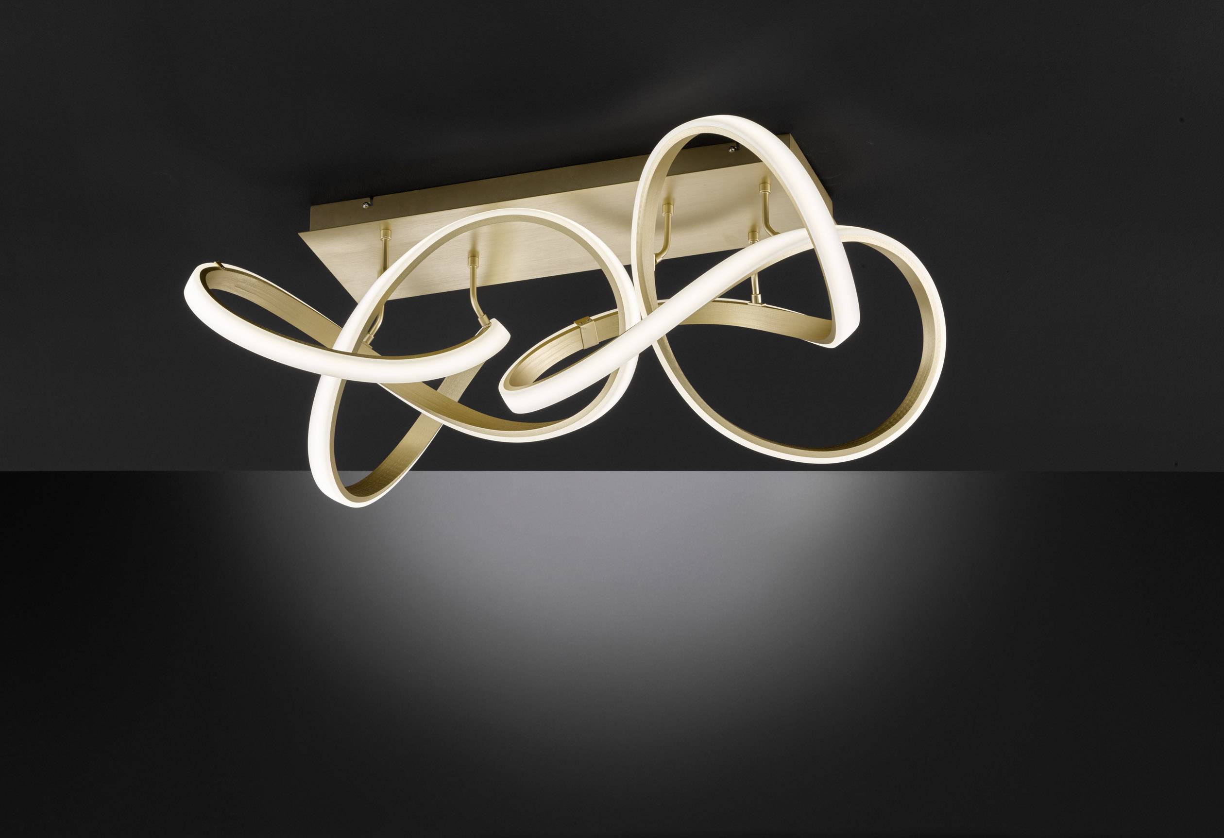 WOFI 9134.02.14.9000 Indigo 2flg LED-Deckenleuchte Gold (matt)