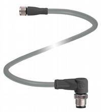 Pepperl+Fuchs 200188 Sensor-/Aktor-Steckverbinder M12, M8 Stecker, gewinkelt, Buchse, gerade 10.00m Polzahl Sensoren: 3 1St.