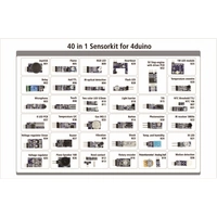 Allnet 4duino_40in1_Kit1 Sensorkit 1 Set Passend für (Entwicklungskits): Arduino Allnet 4duino_40in1_Kit1 Sensorkit 1 Set Passend für (Entwicklungskits): Arduino