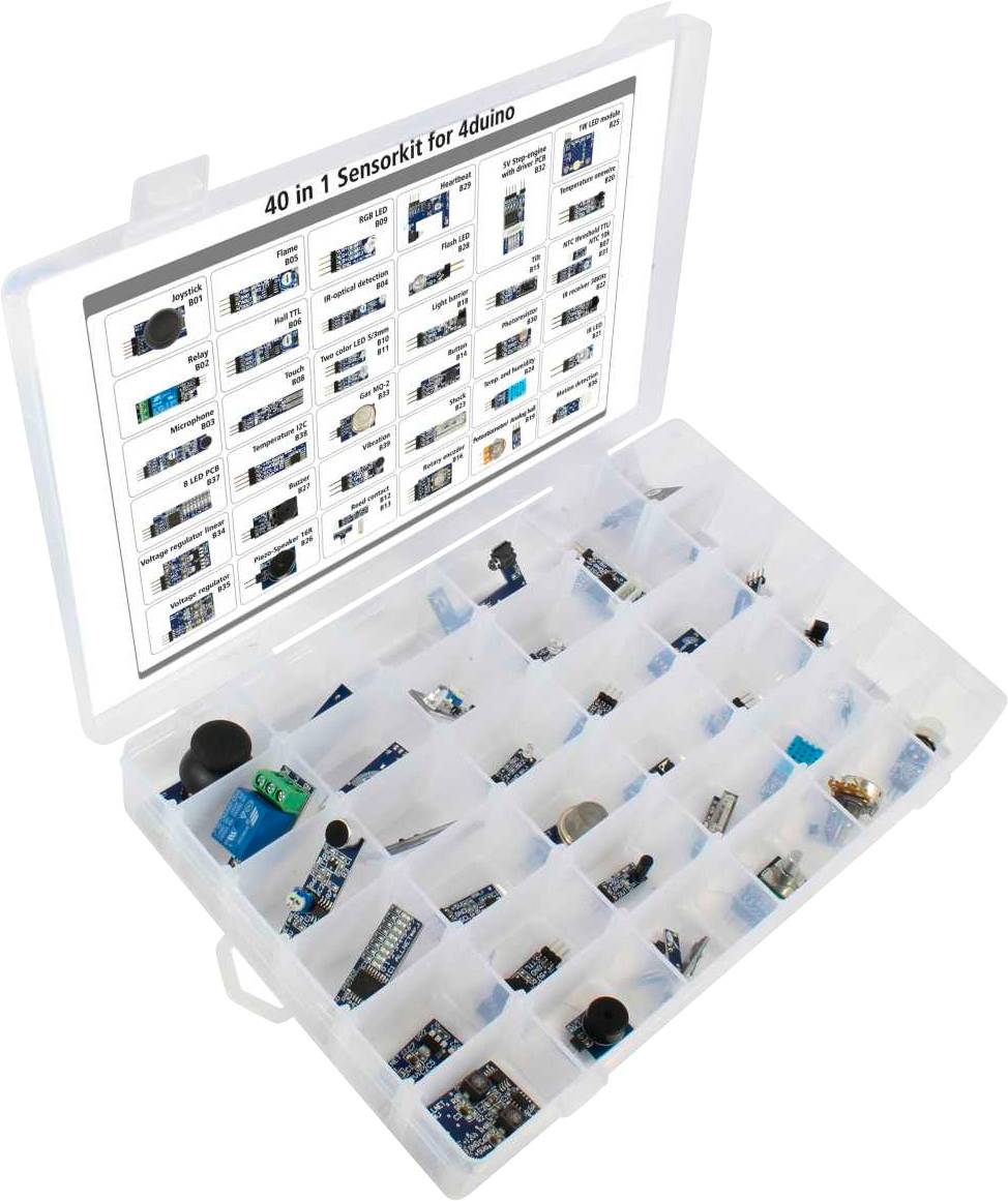 Allnet 4duino_40in1_Kit1 Sensorkit 1 Set Passend für (Entwicklungskits): Arduino