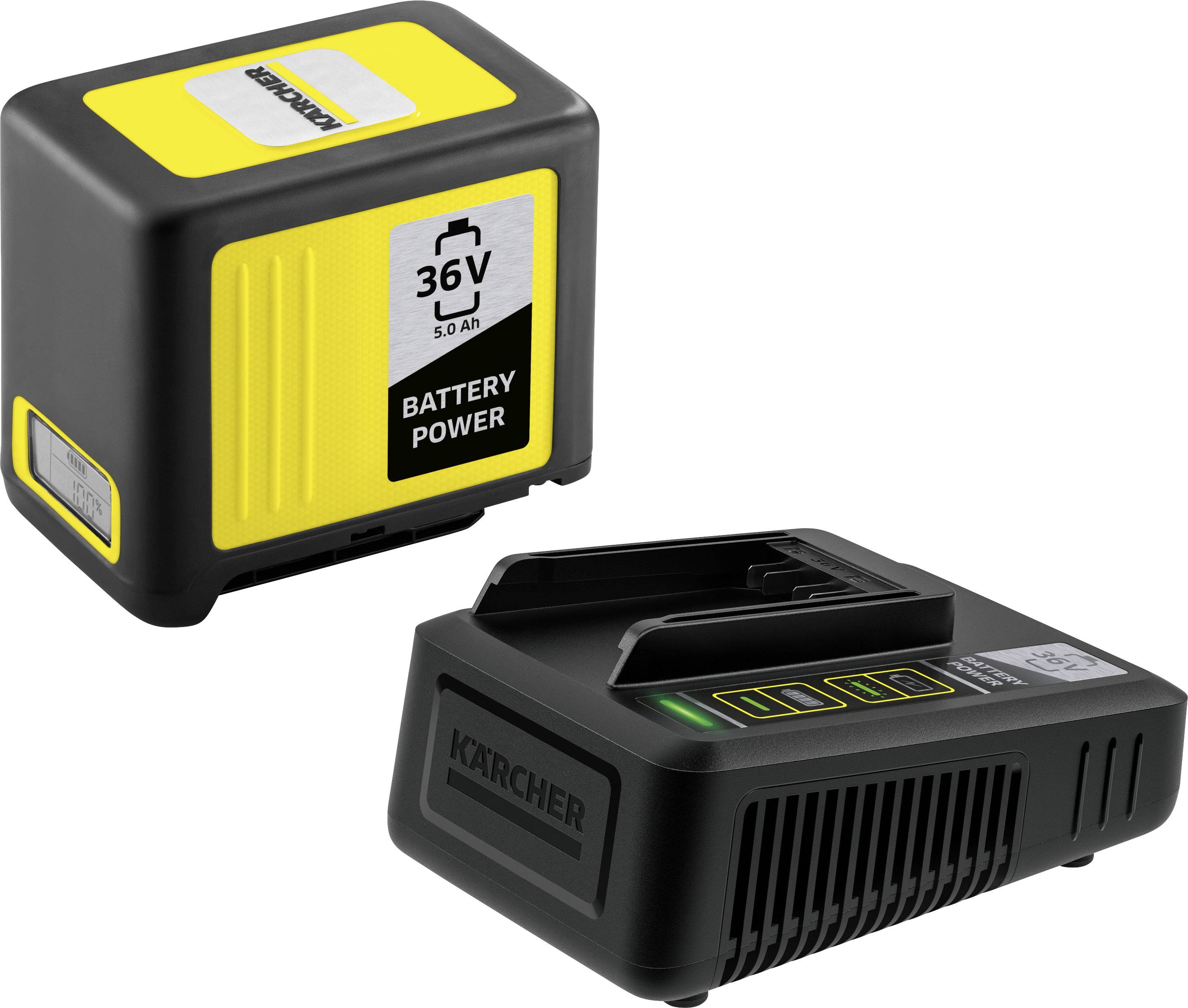 Kärcher Home & Garden 2.445-065.0 Starter Kit Battery Power 36/50 Werkzeug-Akku und Ladegerät 36 V 5 Ah Li-Ion