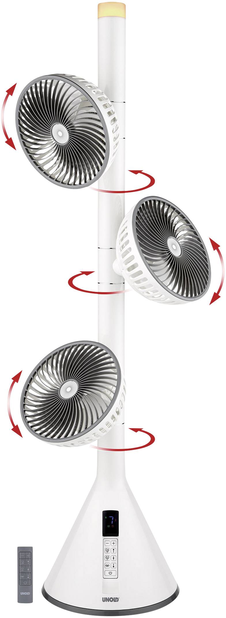 Unold  Standventilator 18 W (L x B x H) 315 x 340 x 1050 mm Weiß