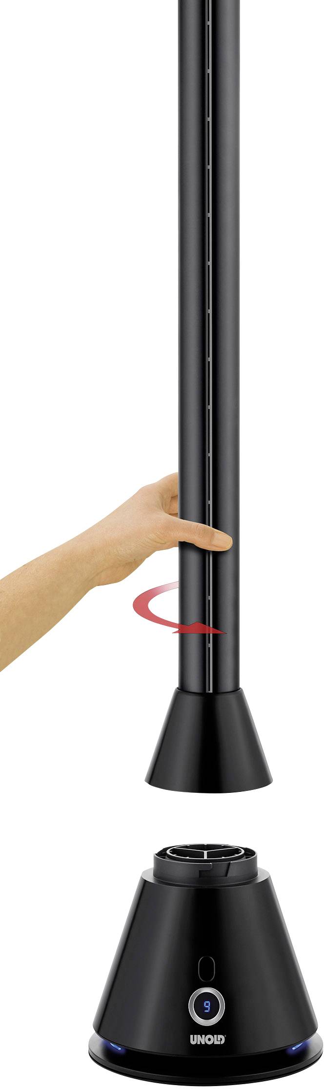 Unold Black Tower Turmventilator 26W (Ø x H) 230mm x 960mm Schwarz