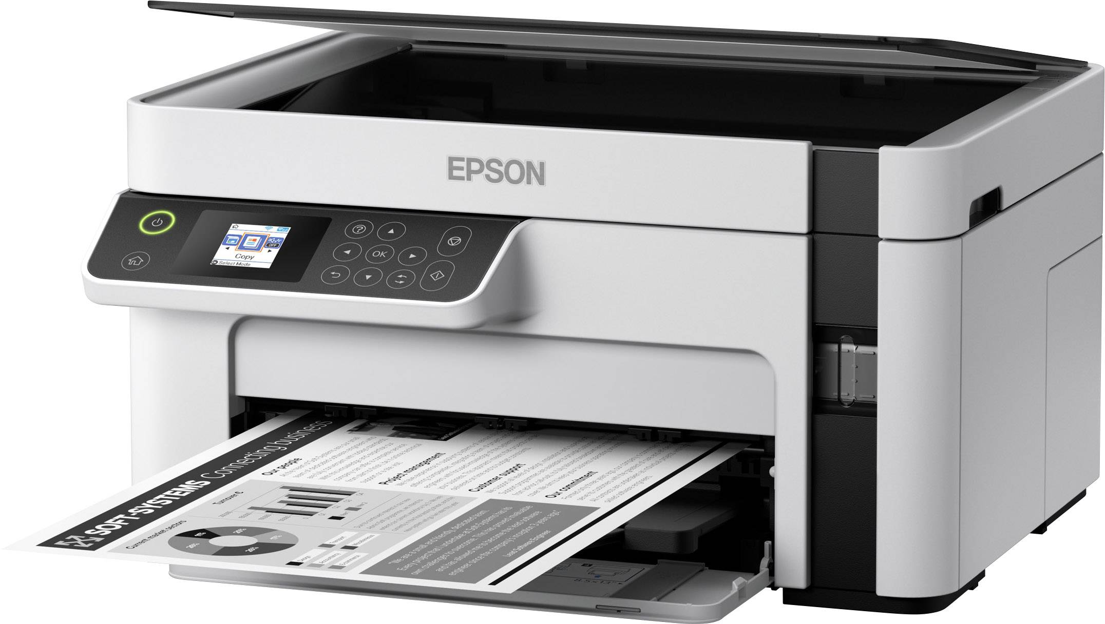 Epson EcoTank ET-M2120 Multifunktionsdrucker Tintenstrahl Schwarz-Weiß A4 Drucker, Scanner, Kopierer USB, WLAN