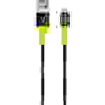 Schwaiger USB-Kabel USB 2.0 USB-A Stecker, Apple Lightning Stecker 1.20m Schwarz, Gelb reißfest WKUL10511