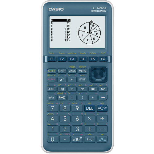 Casio FX-7400GIII Grafikrechner Cyan Display (Stellen): 21 batteriebetrieben (B x H x T) 87.5 x 21.