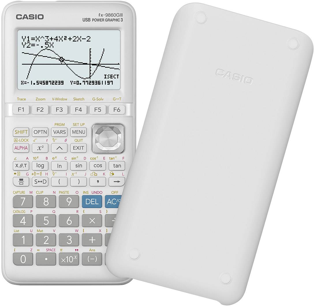 Casio FX-9860GIII Grafikrechner Schwarz, Silber Display (Stellen): 21 batteriebetrieben (B x H x T) 91.5 x 21.2 x 184 mm