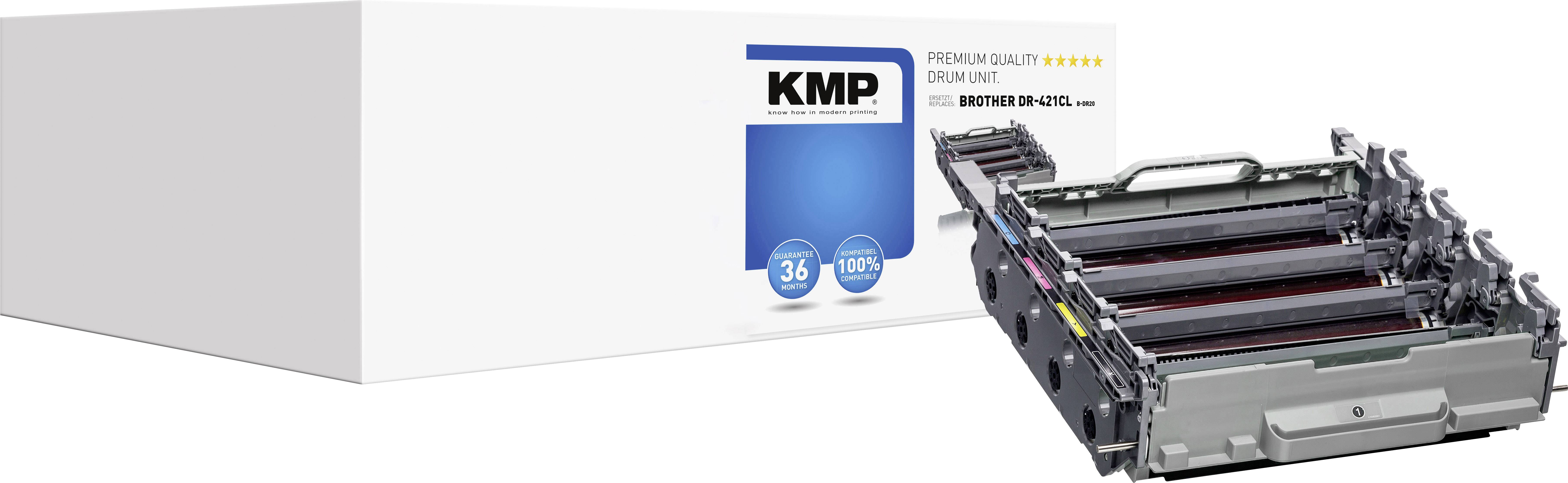 KMP Trommel ersetzt Brother DR-421CL, DR421CL Kompatibel Schwarz, Cyan, Magenta, Gelb 50000 Seiten 1265,7005