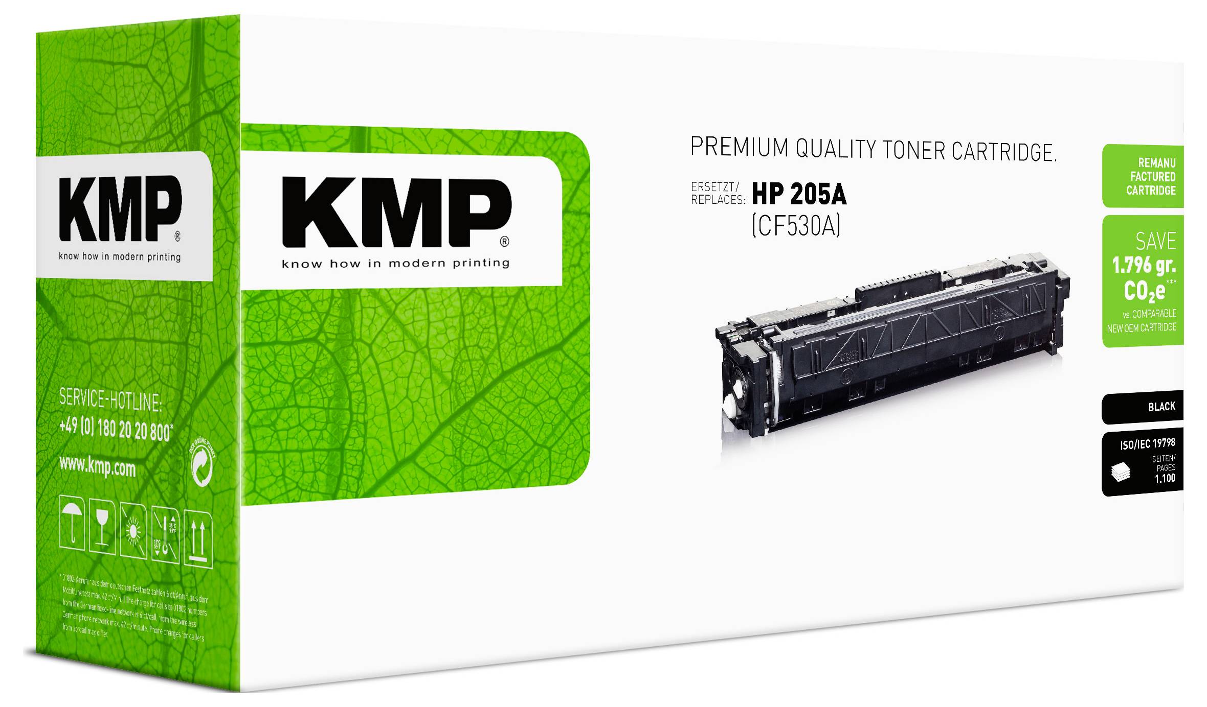 KMP Toner ersetzt HP 205A, CF530A Kompatibel Schwarz 1100 Seiten 2550,0000