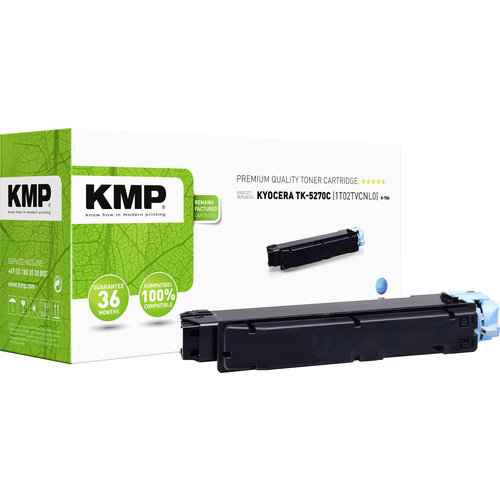 KMP Toner ersetzt Kyocera 1T02TVCNL0, TK-5270C Kompatibel Cyan 6000 Seiten K-T86