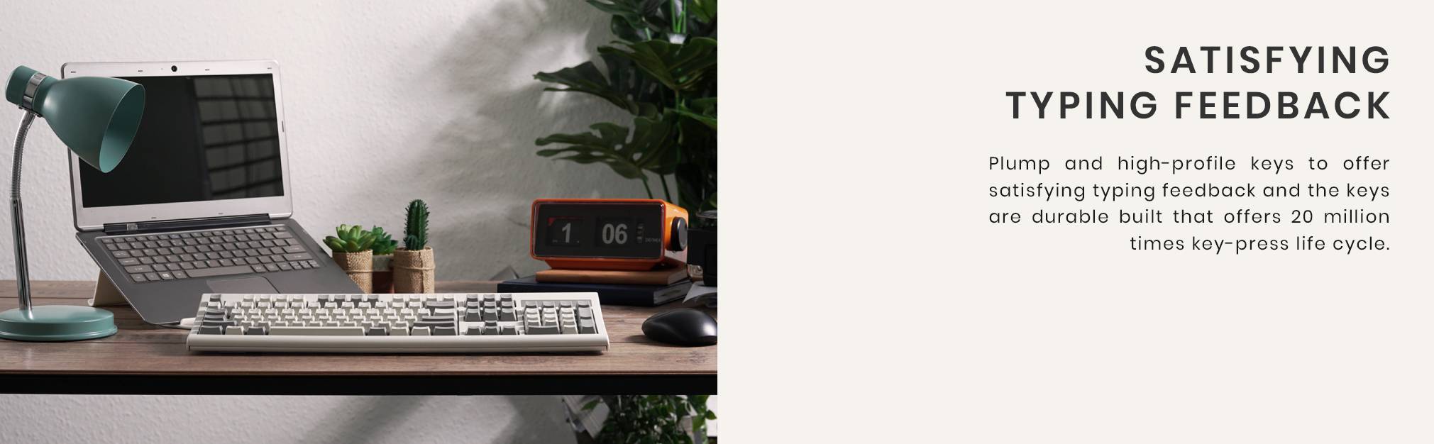 Perixx PERIBOARD-106 DE M USB Tastatur Deutsch, QWERTZ Beige