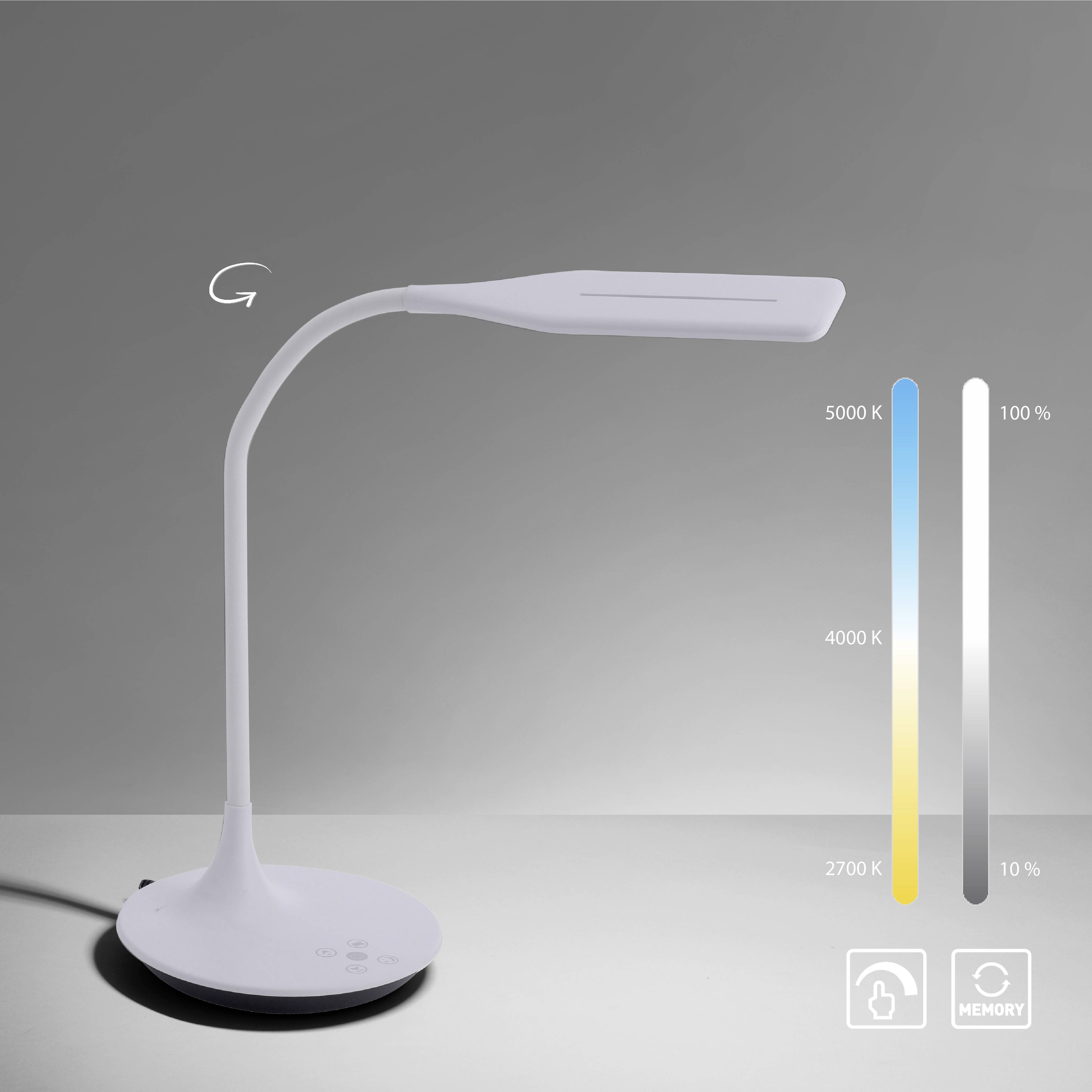 Just Light RAFAEL 13061-16 LED-Tischlampe LED Weiß