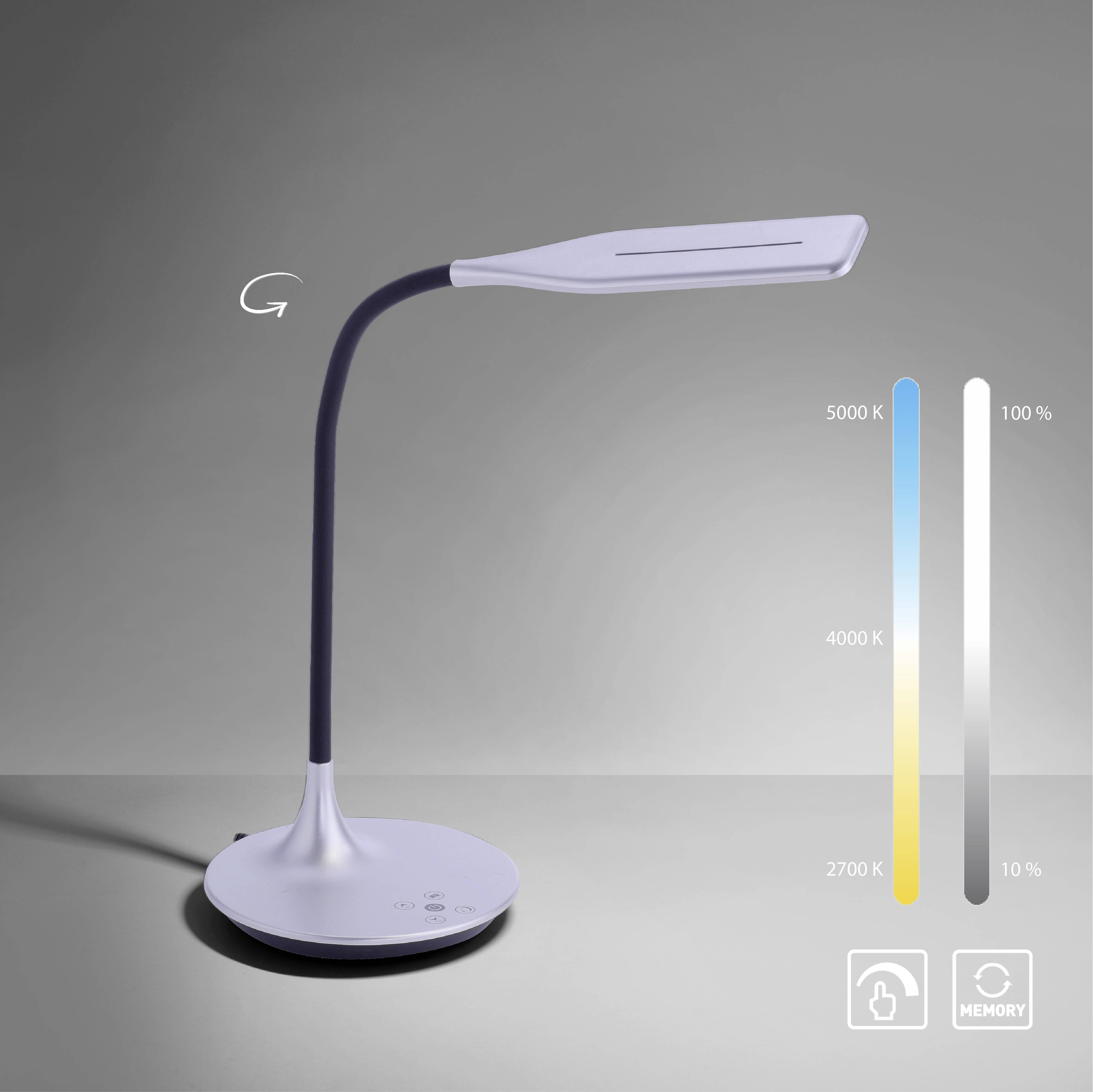 Just Light RAFAEL 13061-21 LED-Tischlampe LED Silber