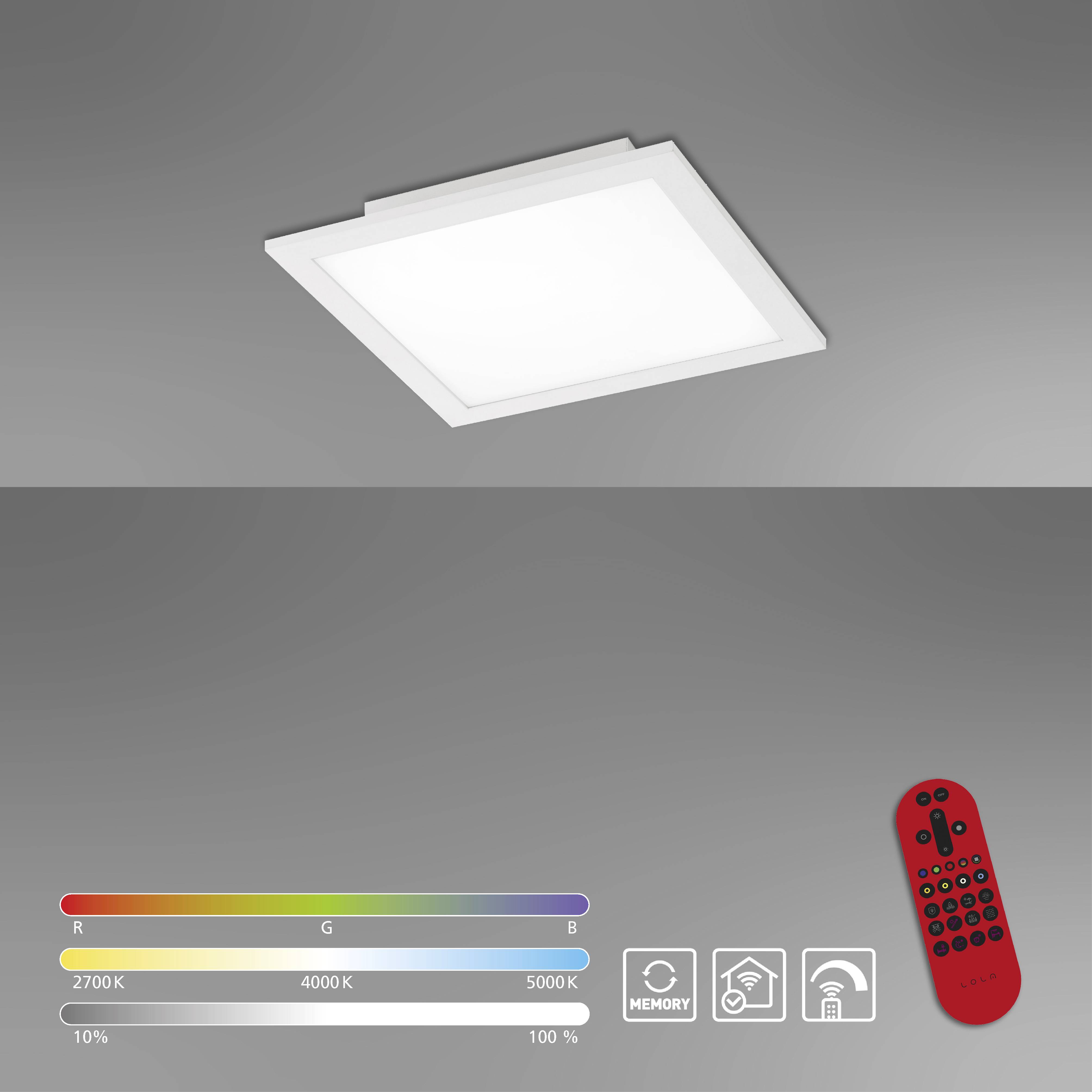Just Light 14680-16 LOLAsmart-FLAT LED-Deckenleuchte LED Weiß