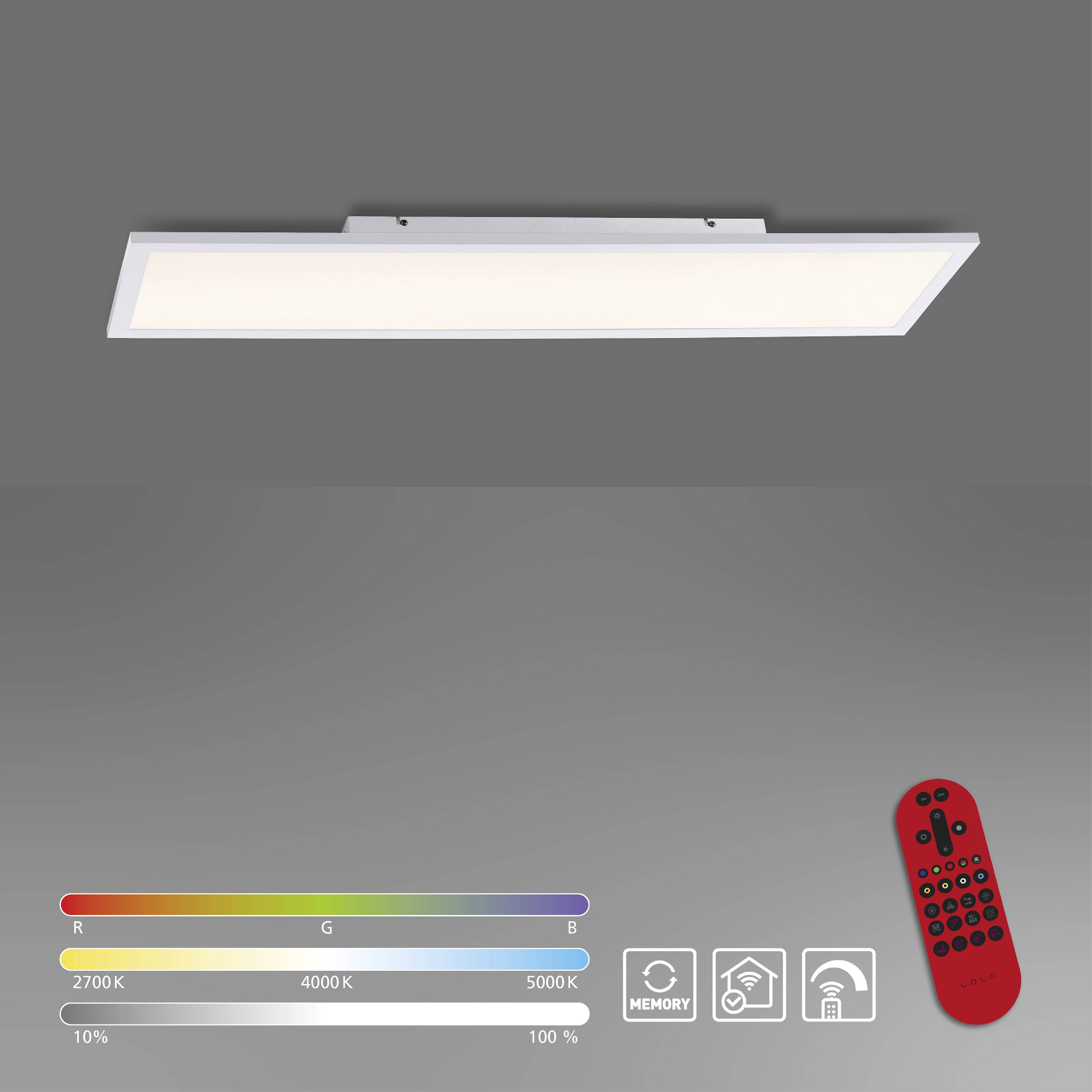 Just Light 14682-16 LOLAsmart-FLAT LED-Deckenleuchte LED Weiß