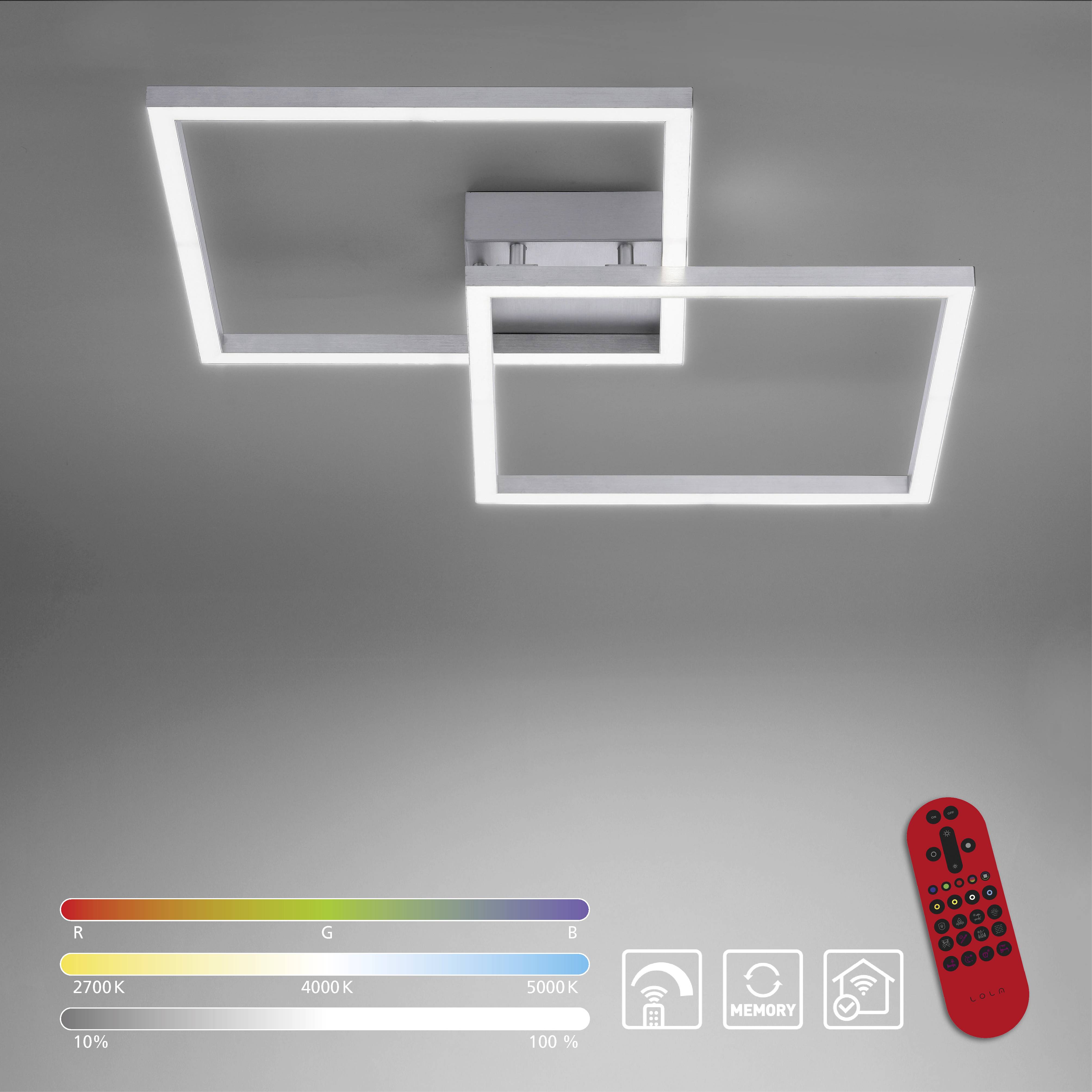 Just Light 16429-55 LOLAsmart-MAXI LED-Deckenleuchte LED Stahl