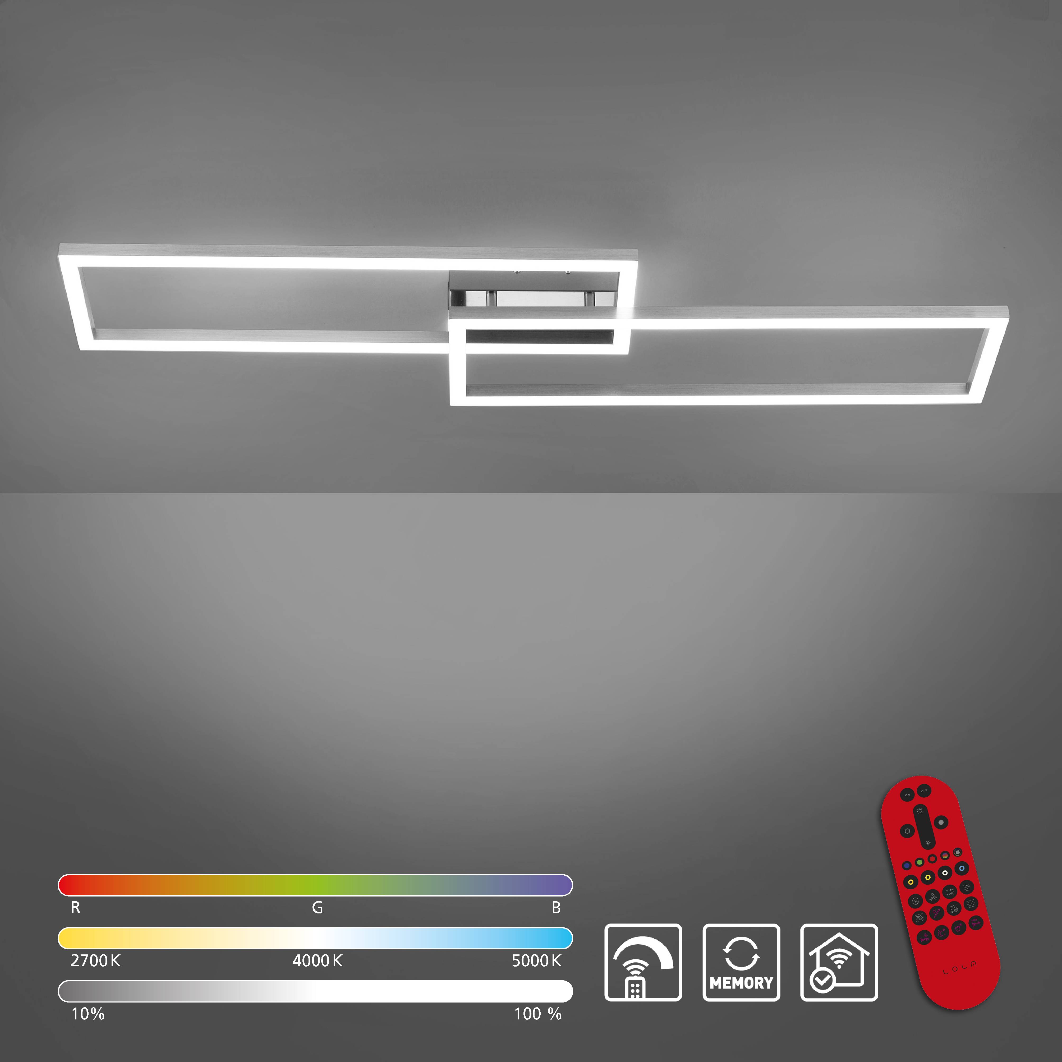 Just Light 16430-55 LOLAsmart-MAXI LED-Deckenleuchte LED Stahl