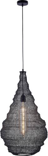 LeuchtenDirekt KOKON 15713-18 Pendelleuchte E27 Schwarz