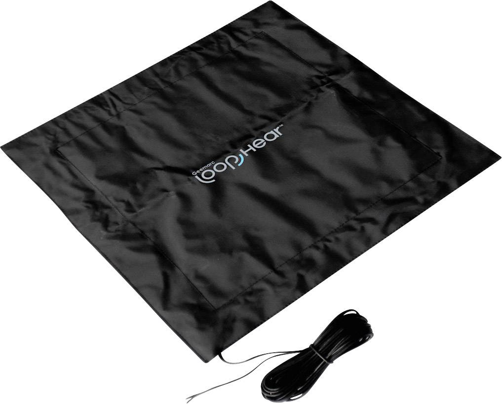 Geemarc LH Ringschleifenkissen für Hörgeräte kompatibel Schwarz