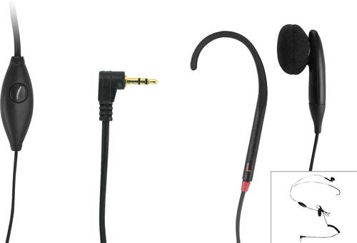 Geemarc CLHOOK5 Headset 2.5mm Klinke schnurgebunden In Ear, On Ear, Over Ear Schwarz