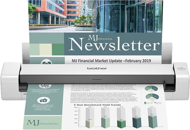 Brother DS-740D Mobile Scanner Dokumentenscanner A4 1200 x 1200 15 Seiten/min USB-A (USB 3.2 Gen 1)