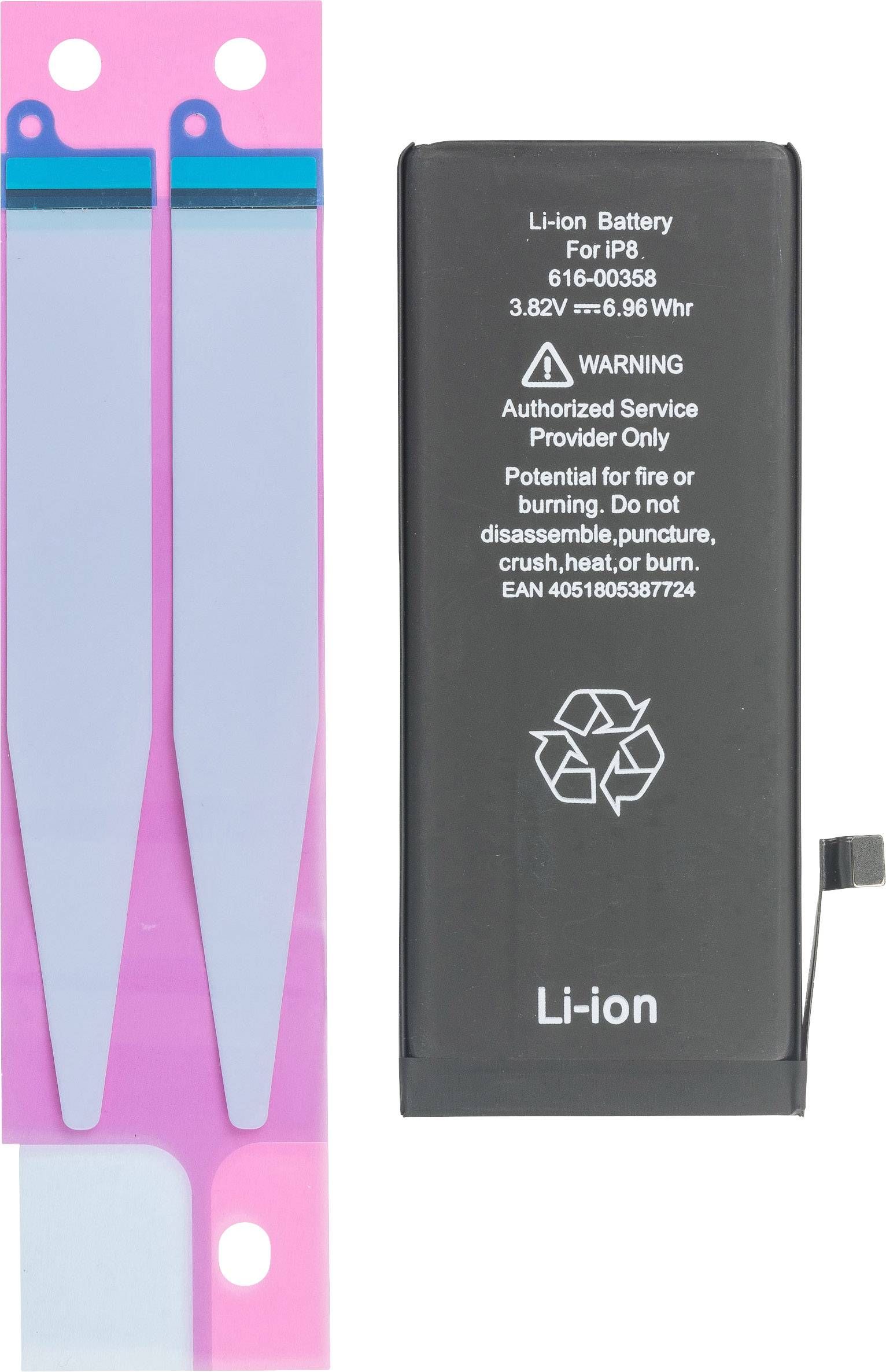 WECELL Handy-Akku iPhone 8 1821 mAh