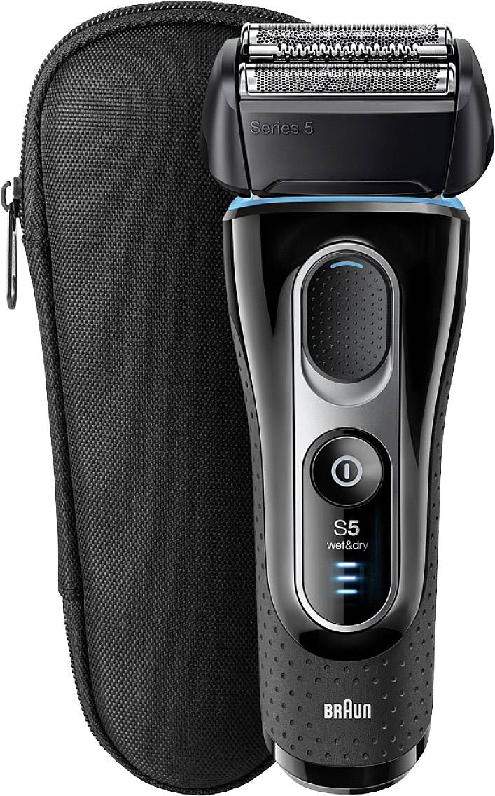 Braun Folienrasierer Schwarz, Blau, Chrom