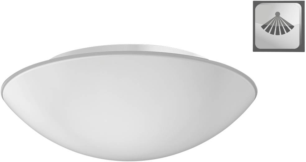 RZB 211344.002.3.19 Flat Basic HF-Sensor A60 Deckenleuchte mit Bewegungsmelder E27 60W Weiß