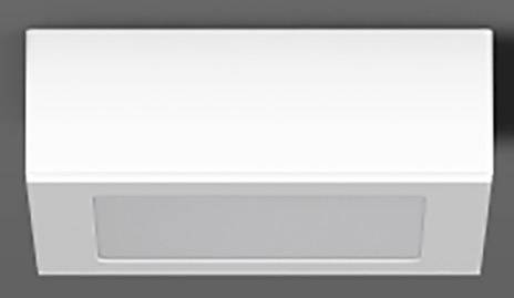 RZB Toledo Flat 172x172x55,f.Toledo 982139.002 Anbaugehäuse Weiß