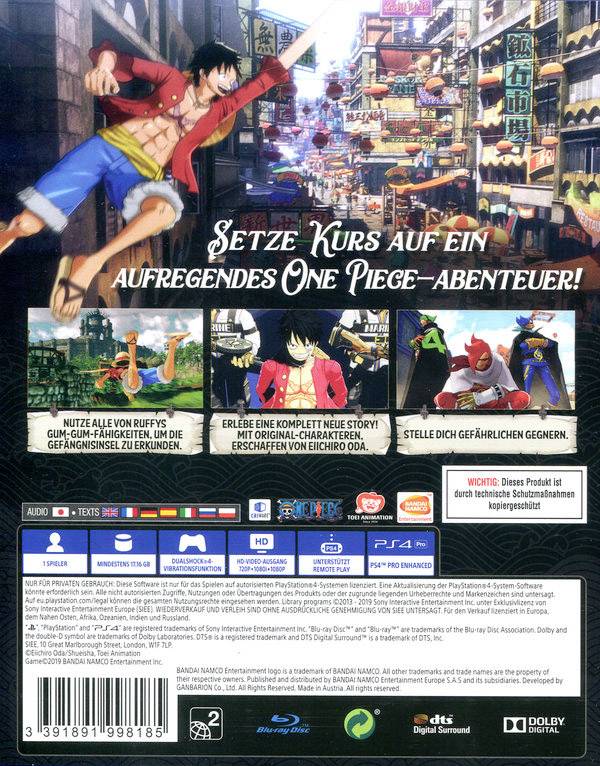 One Piece World Seeker PS4 USK: 12