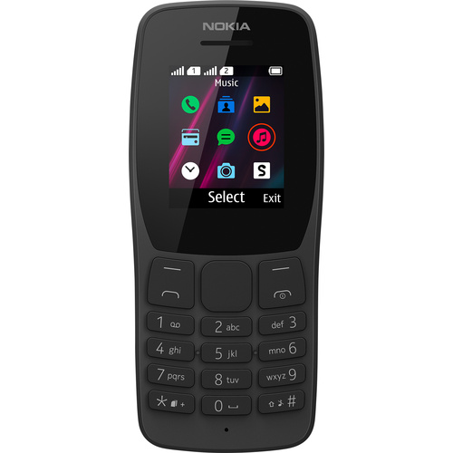 Nokia 110 Dual-SIM-Handy Schwarz