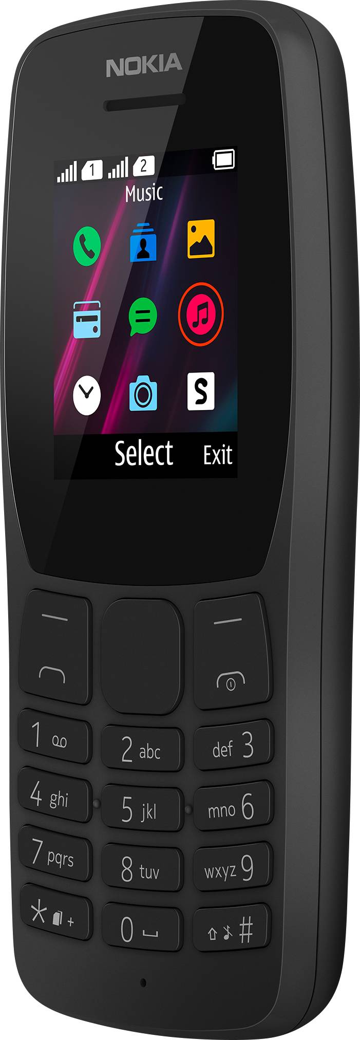 Nokia 110 Dual-SIM-Handy Schwarz