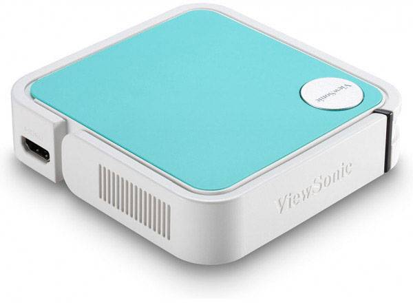 Viewsonic Beamer M1-mini LED 50 lm 854 x 480 WVGA Integrierter Lautsprecher, Mini Beamer, mit Fernbedienung