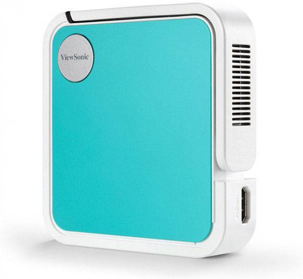 Viewsonic Beamer M1-mini LED 50 lm 640 x 480 VGA, 854 x 480 WVGA, 1920 x 1080 Full HD Integrierter Lautsprecher, Mini Beamer, mit Fernbedienung