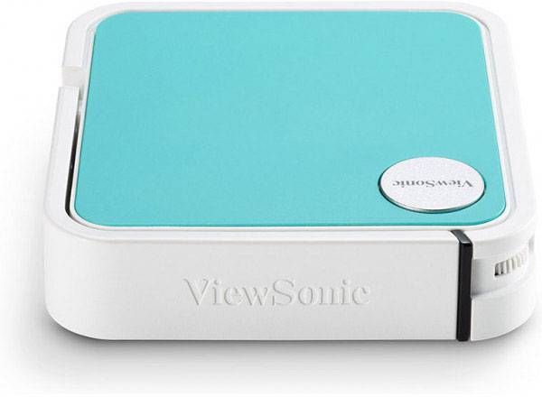 Viewsonic Beamer M1-mini LED 50 lm 640 x 480 VGA, 854 x 480 WVGA, 1920 x 1080 Full HD Integrierter Lautsprecher, Mini Beamer, mit Fernbedienung