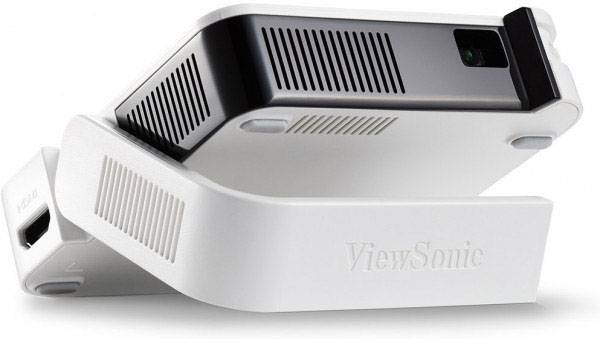 Viewsonic Beamer M1-mini LED 50 lm 640 x 480 VGA, 854 x 480 WVGA, 1920 x 1080 Full HD Integrierter Lautsprecher, Mini Beamer, mit Fernbedienung