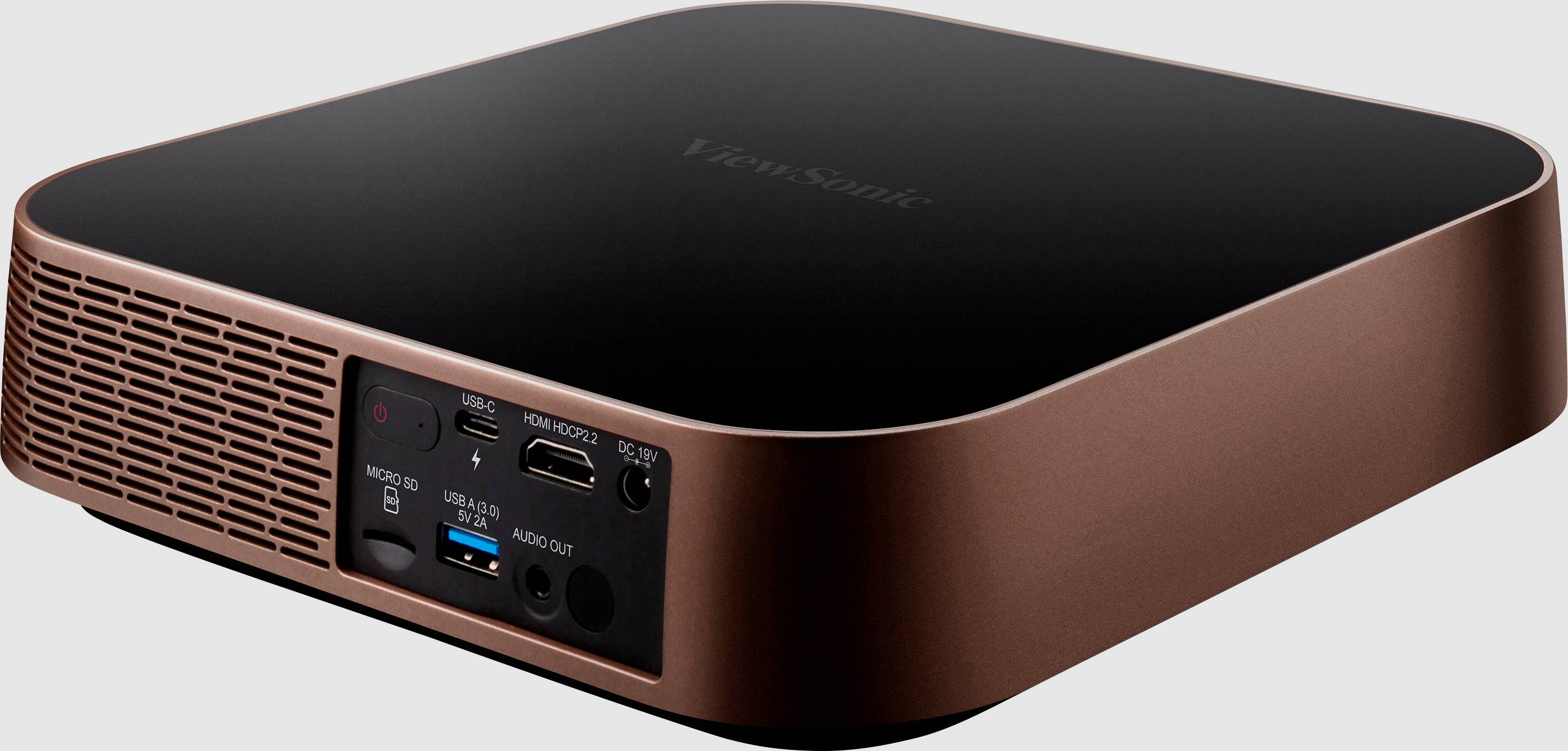 Viewsonic Beamer M2 DLP 1200 lm 1920 x 1080 Full HD Kurzdistanz, Full HD, Integrierter Lautsprecher, mit Fernbedienung, WLAN