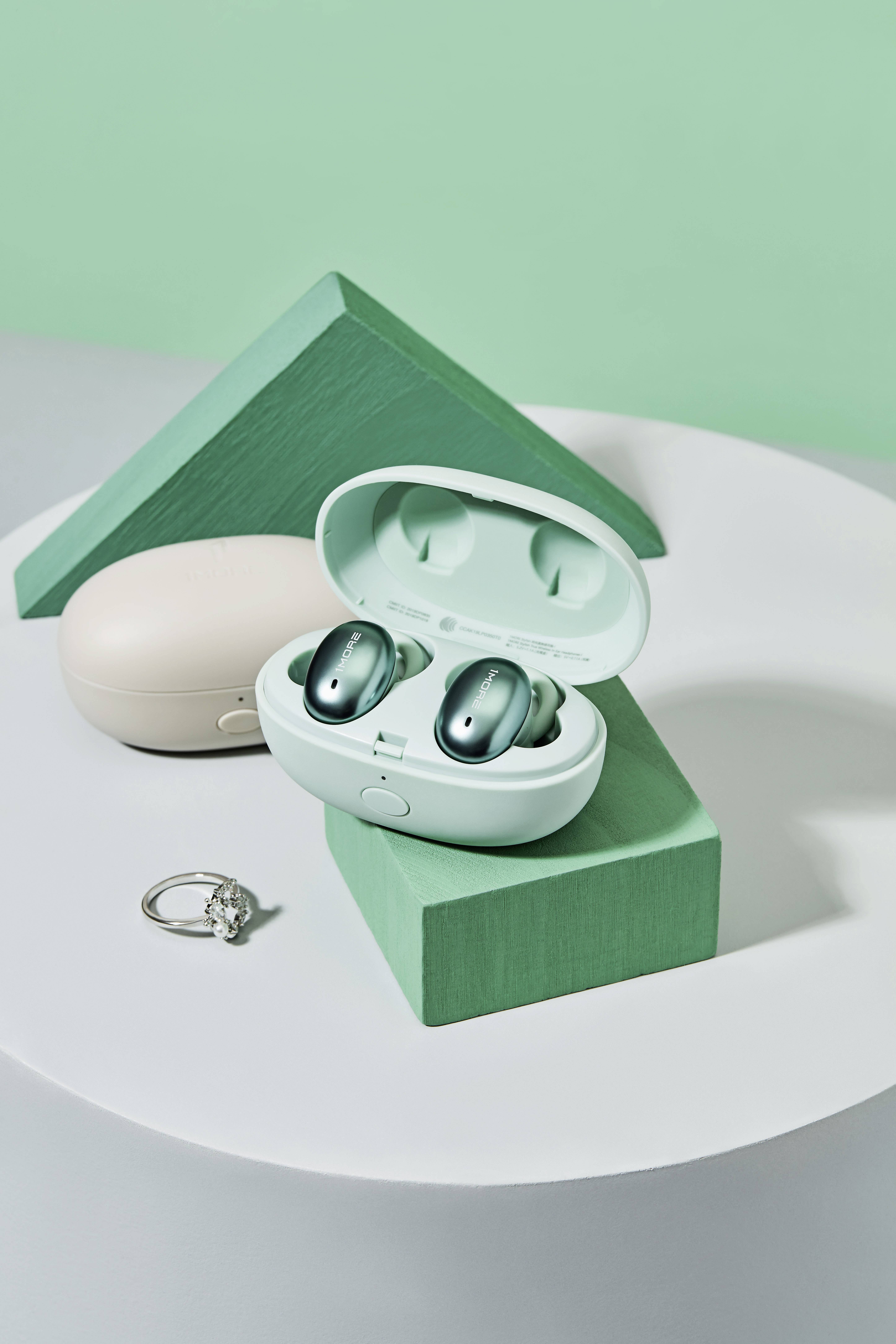 1more E1026BT-I True Wireless In Ear Kopfhörer In Ear Headset, Noise Cancelling Grün