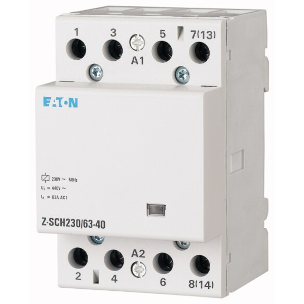 Eaton Z-SCH230/63-22 Installationsschütz Nennspannung: 230 V, 240V Schaltstrom (max.): 63A 2 Schließer, 2 Öffner 1St.