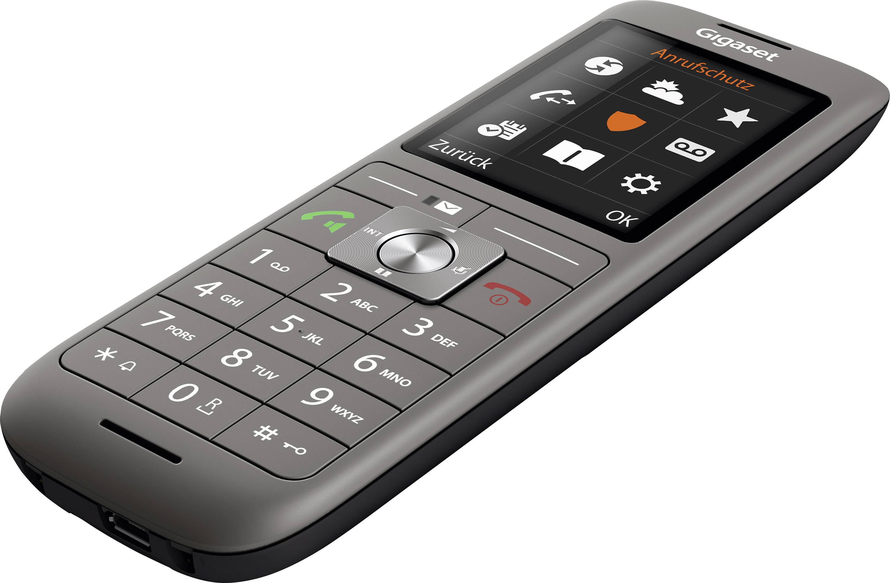 Gigaset CL690A SCB Schnurloses Telefon VoIP Farbdisplay Anthrazit