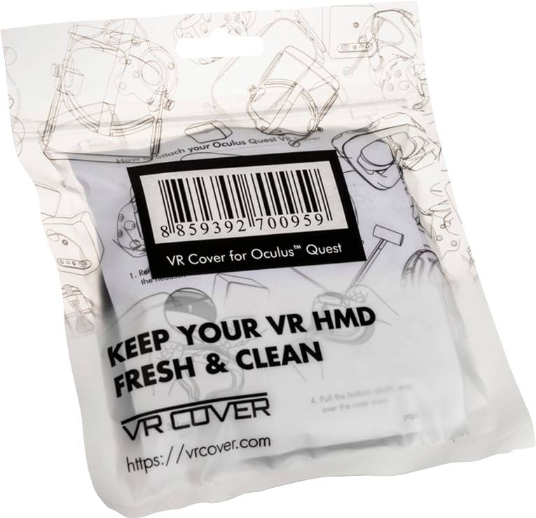 VR COVER Oculus Quest VR Cover Überzug Passend für (VR Zubehör): Meta Quest Schwarz