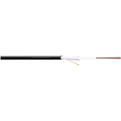 Digitus DK-39121-U Câble à fibre optique A/I-DQ (ZN) BH 9/125 µ Singlemode OS2 noir Marchandise vendue au mètre