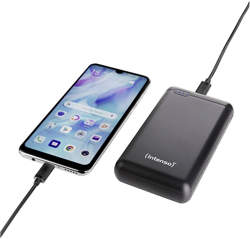 Intenso XS20000 Powerbank 20000 mAh LiPo Schwarz Statusanzeige