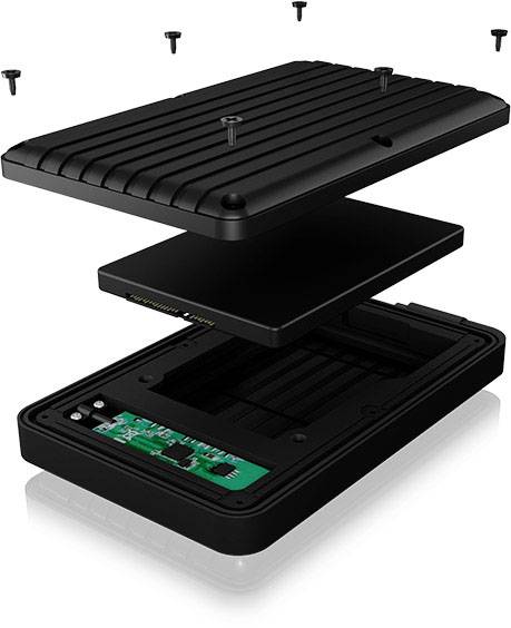 ICY BOX 60634 6.35 cm (2.5 Zoll)-Festplattengehäuse 2.5 Zoll USB 3.2 Gen 2