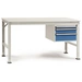 Manuflex AU5521.3003 Komplett-Arbeitstisch Grund UNIVERSAL Standard mit Melamin-Platte, BxTxH = 1500 x 800 x 760-870mm Rubin-Rot Manuflex AU5521.3003 Komplett-Arbeitstisch Grund UNIVERSAL Standard mit Melamin-Platte, BxTxH = 1500 x 800 x 760-870mm Rubin-Rot